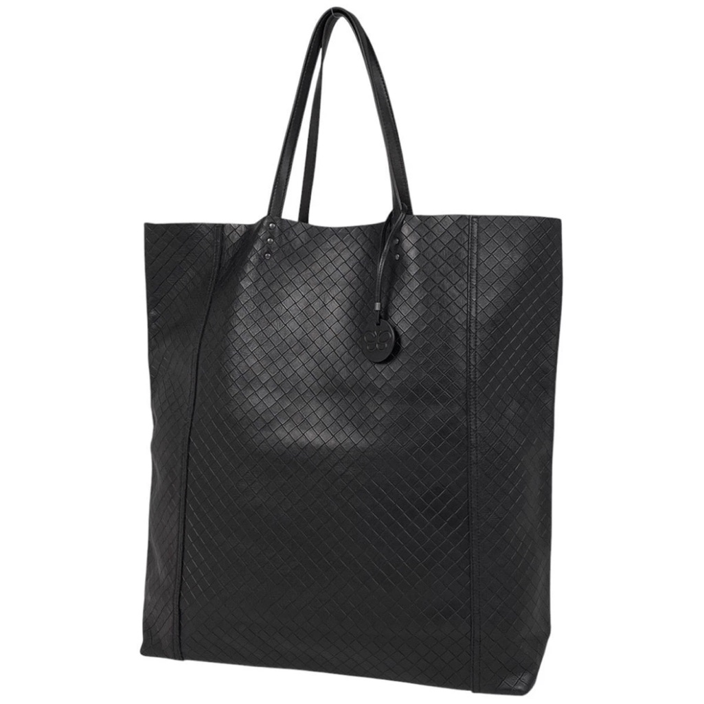 Bottega Veneta Black Woven Tote